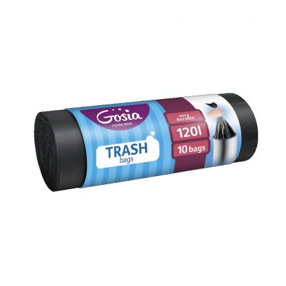 Мешки для мусора GOSIA 120L 10шт 1677/374 LDPE 1