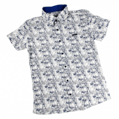 Рубашка для мальчиков 10-12лет, короткий рукав, трикотаж 1