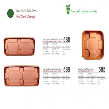 Подставка под вазон ANCIENT RECTANG.70см 588 1