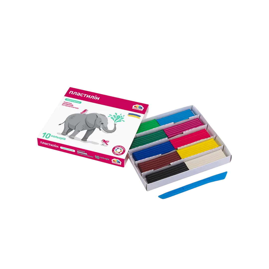 Пластилин 10 цветов 160гр Увлечение 200311 1 Пластилин 10 цветов 160гр Увлечение 200311 1