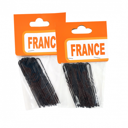 Шпилька для волос 30шт 8см черная 1