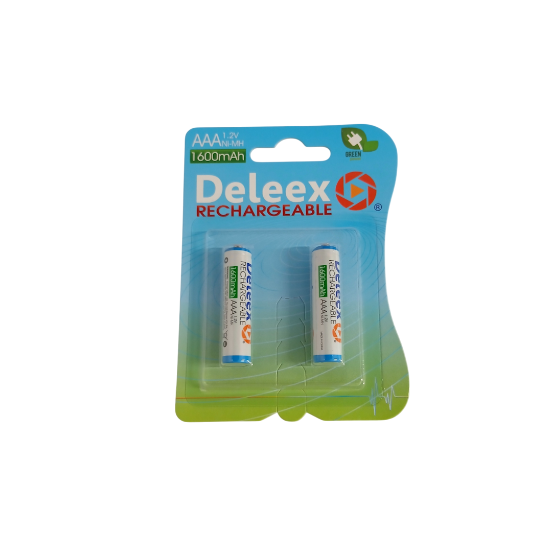 Set baterii Deleex Rechargeable 3A 1.2V 2buc 1 Set baterii Deleex Rechargeable 3A 1.2V 2buc 1