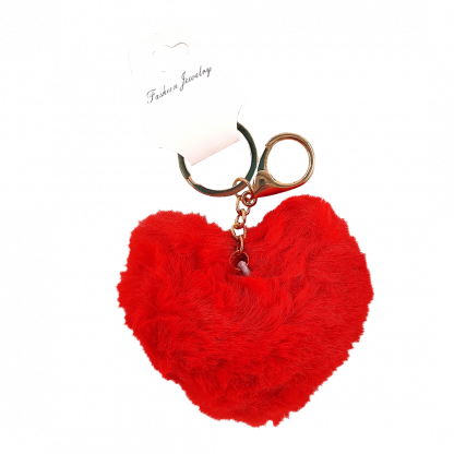 Breloc-jucarie moale inima 10cm 1