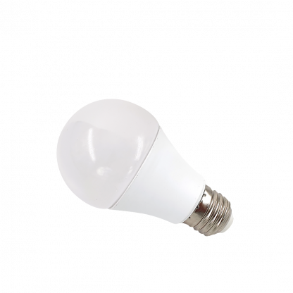 Лампочка LED E27 W9 гладкая матовая желтый свет 1