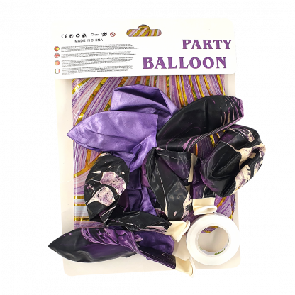 Balon gonflabil stea din folie de aluminiu D18cm-2buc, D12cm-8buc - Сleber