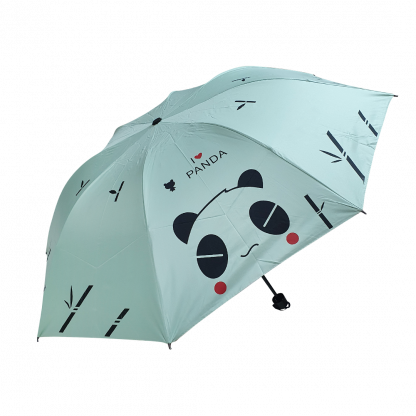 Зонт женский складной, цветной, панда 3