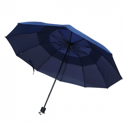 Зонт unisex складной, однотонный блестящая ручка 1
