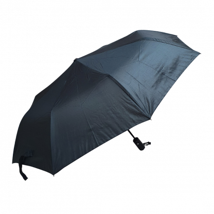 Зонт мужской складной полуавтомат черный 1