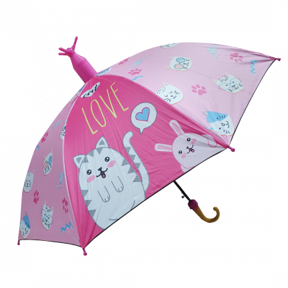 Зонт детский трость с чехлом пластик 78см 4