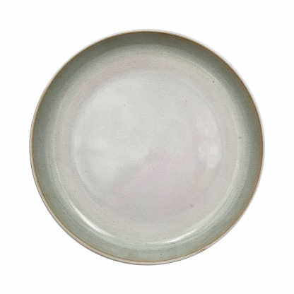 Тарелка-плато керамическая плоская D26см переливающиеся цвета Homezaza 1