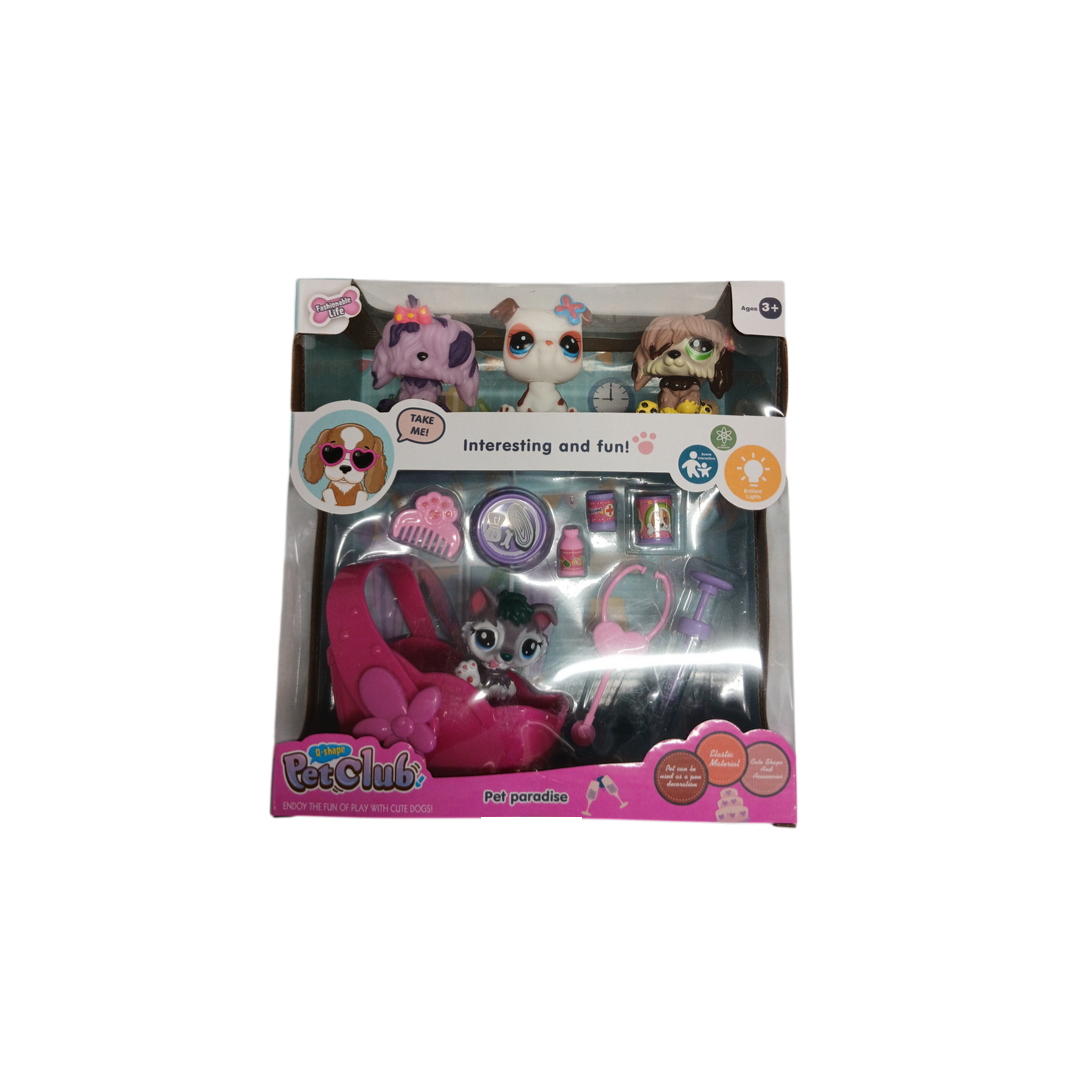 Игровой набор 4 собачки + переноска 1 Игровой набор 4 собачки + переноска 1