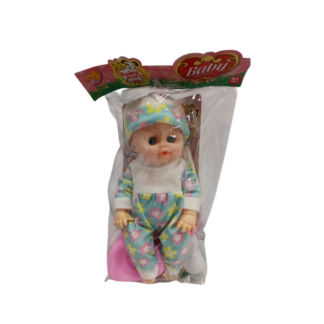 Papusa in body+oala+scutec+sticla 30cm