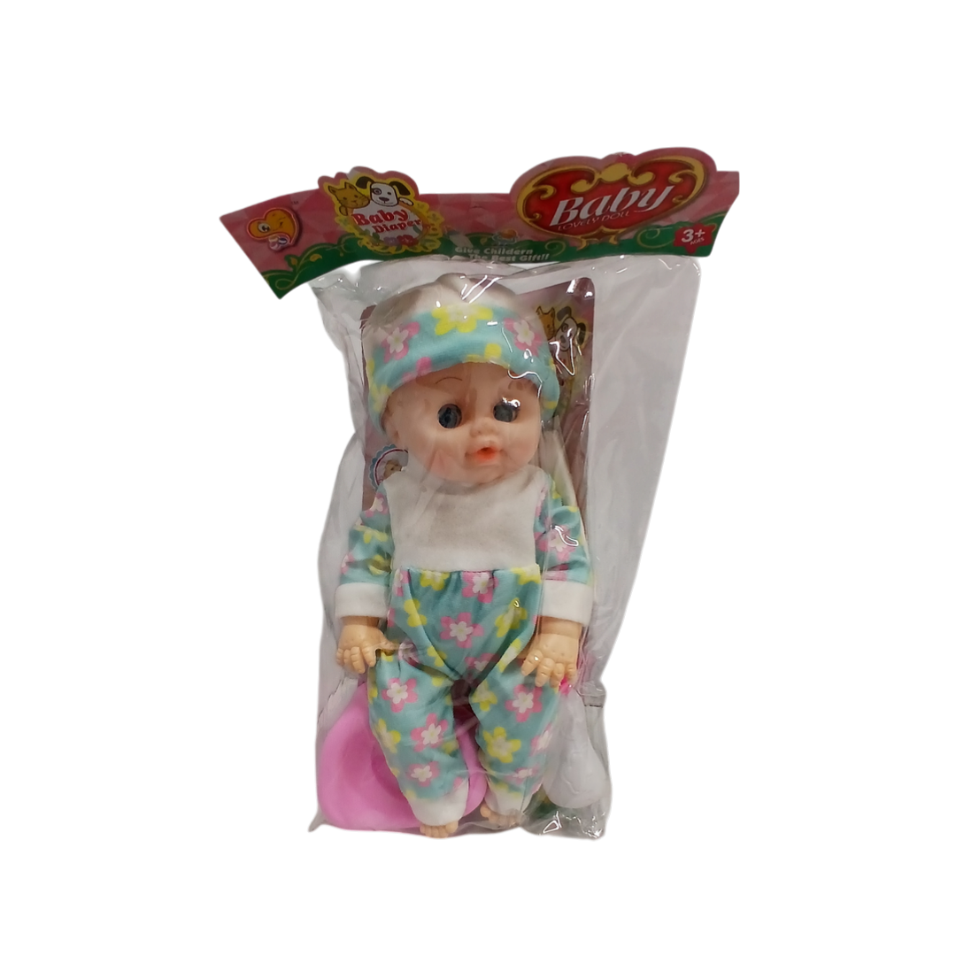 Papusa in body+oala+scutec+sticla 30cm 1 Papusa in body+oala+scutec+sticla 30cm 1