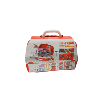 Set pu joaca garaj pompieri cu valiza 29art.