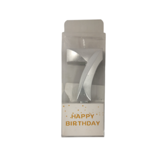 Lumanare p/u tort - cifra 7 figuri Happy Birthday