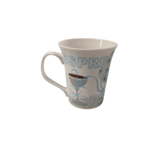 Cana de ceramica alba desen Espresso 9*10cm
