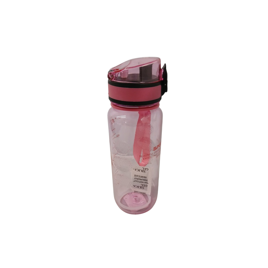 Sticluta p/u sport, din plastic 500ml transparent cu ata 20сm SPORT 1 Sticluta p/u sport, din plastic 500ml transparent cu ata 20сm SPORT 1