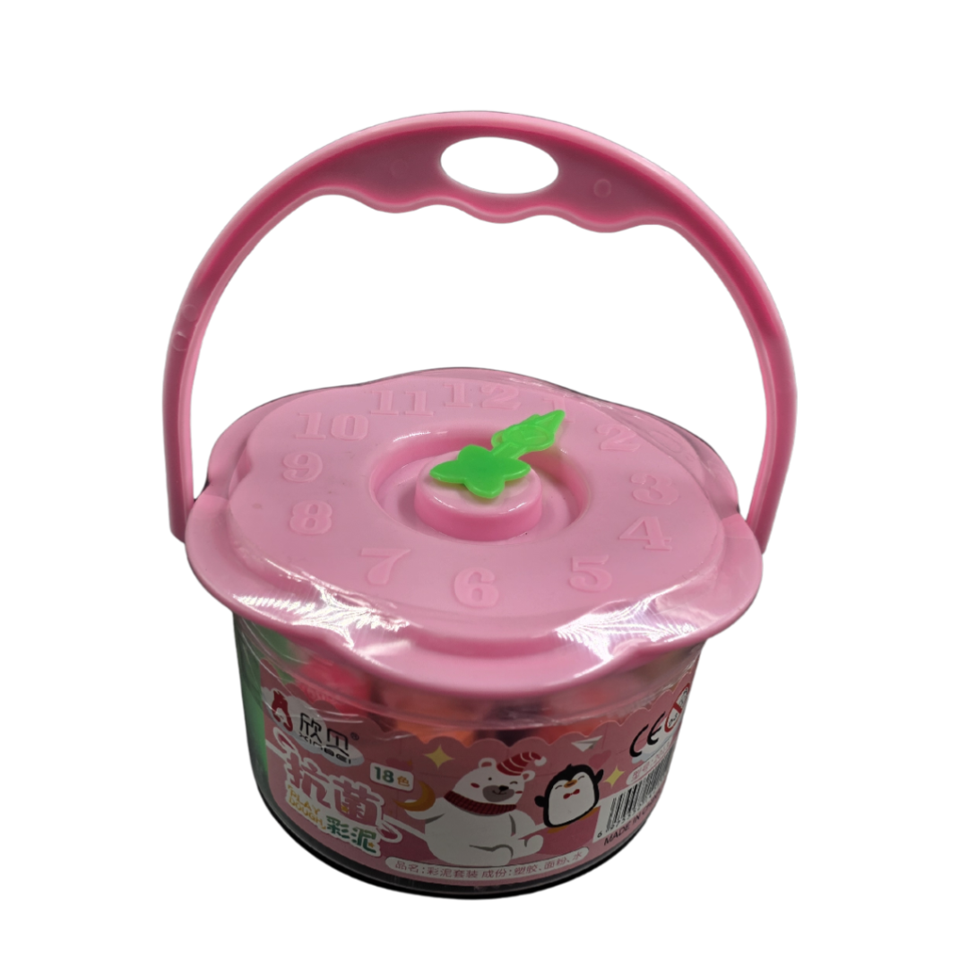 Plastilina in caldare 18 culori ceas 1 Plastilina in caldare 18 culori ceas 1