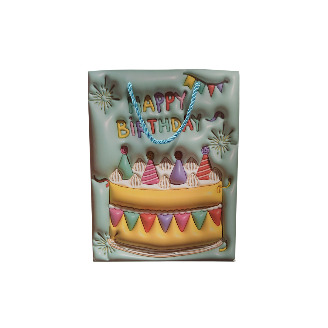 Punga p/u cadou carton Happy Birthday 23*18*10cm 1 Punga p/u cadou carton Happy Birthday 23*18*10cm 1