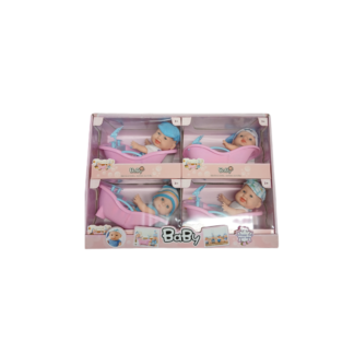 Papusa mini pups in costum cu cada 18cm