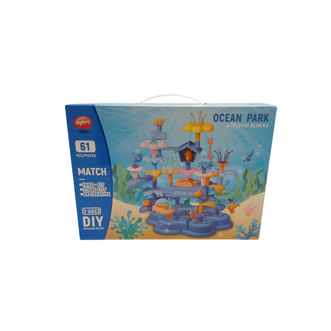 Jucarie constructor Bulding blocks Ocean Park 61piese 1 Jucarie constructor Bulding blocks Ocean Park 61piese 1