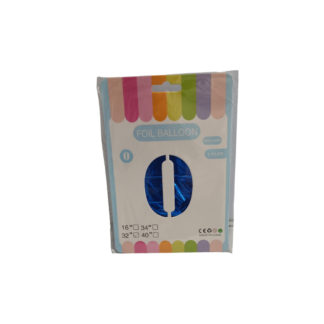 Шарик алюминиевый пленка цифра 0 81см