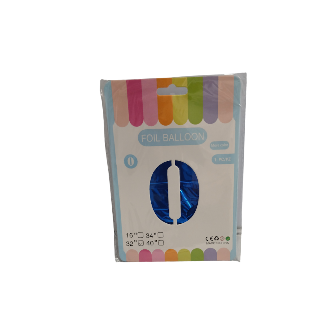 Шарик алюминиевый пленка цифра 0 81см 1 Шарик алюминиевый пленка цифра 0 81см 1