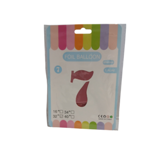 Шарик алюминиевая пленка цифра 7 81см