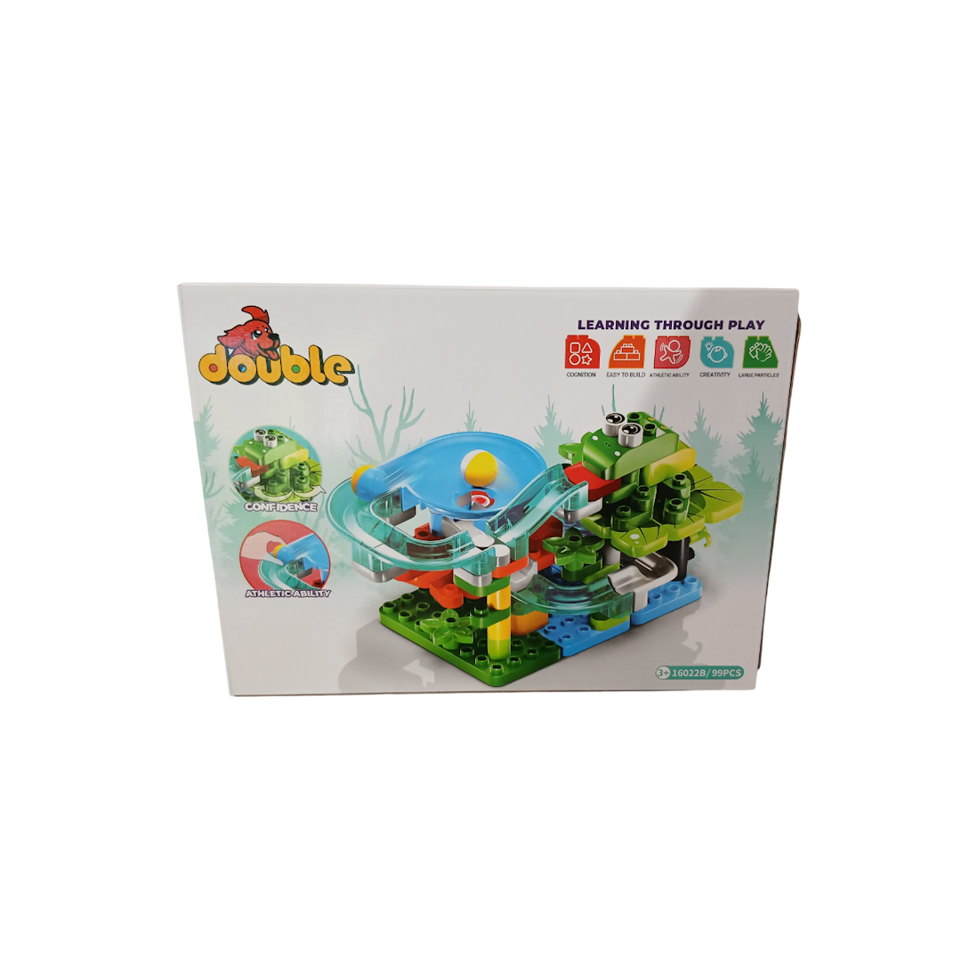 Jucarie constructor plastic Frog roll ball track 99piese 1 Jucarie constructor plastic Frog roll ball track 99piese 1