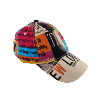 Кепка мужская, яркие рисунки, надписи