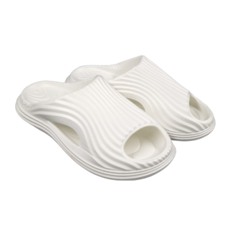 Шлепанцы мужские однотонные, волнистые 3D полосы 40-45р.