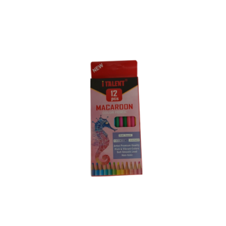 Creioane colorate 12buc Lef Macaroon  iTalent