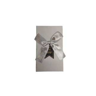 Cutie p/u cadou dreptunghiulara dungi cu bant 15*9*6cm