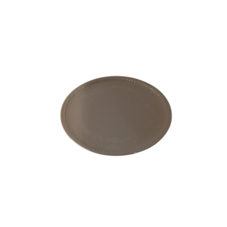 Farfurie ceramica o culoare marginea punctata D21cm