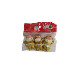 Игрушка новогодн.Дед Мороз в блест.костюме 3шт (4530/0723) 37-1 18-1 20-1 84-1