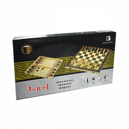 Игра 3в1 "шахматы-шашки-нарды" 3