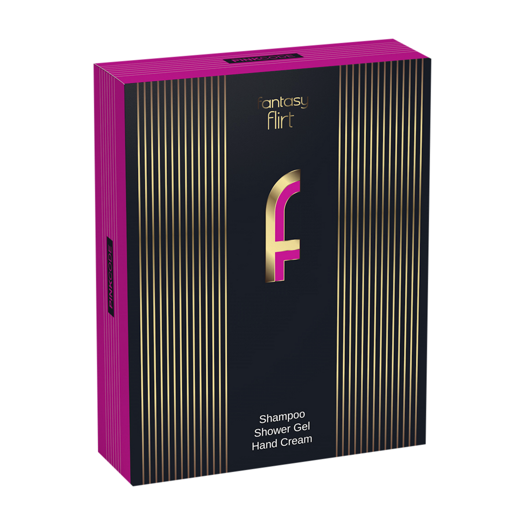 Набор подарочный Fantasy FLIRT PINKCODE (шампунь 250мл+ гель/душ 250гр + крем/рук75мл) 1