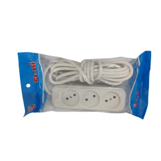 Prelungitor FLBI 3m, 3 gauri, fara intrerupator