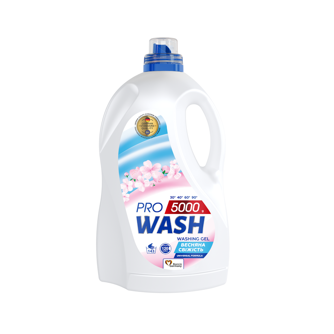 Detergent lichid de rufe "ProWash" 5l Prospețimea primăverii 1 Detergent lichid de rufe "ProWash" 5l Prospețimea primăverii 1