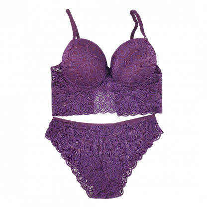 Комплект нижнего белья, трусы и бюстгальтер из круж. 5500-6 - Сleber