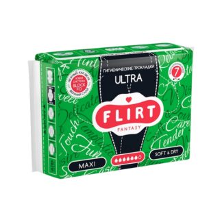 Прокладки FLIRT Ultra 7шт ***** Soft & Dry