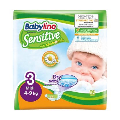 Scutece BABYLINO Sensitive N3 4-9kg 22buc (G) 8252P 1