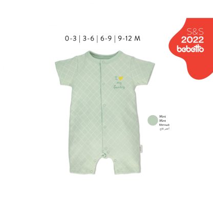 Комбинезон для новорождённого 0-12мес. короткий "I love my family" T2591 1