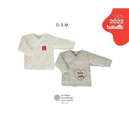 Распашонка для новорождённого 0-3мес. 2шт. "mom&dad" T2643 - Сleber