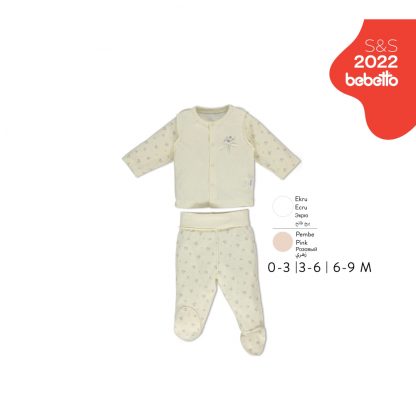 Pijama p/u nou-nascuti,fete 0-9luni, cu liane, f loricele F1153 1