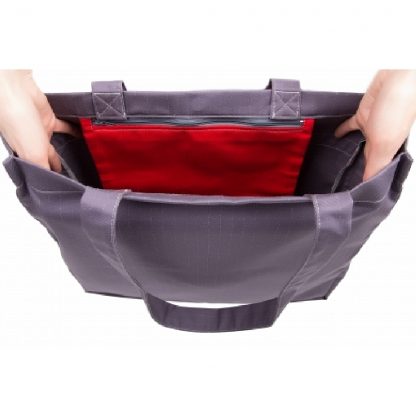 Сумка хозяйственная Assol 38x10x30 см серый, красный - Сleber