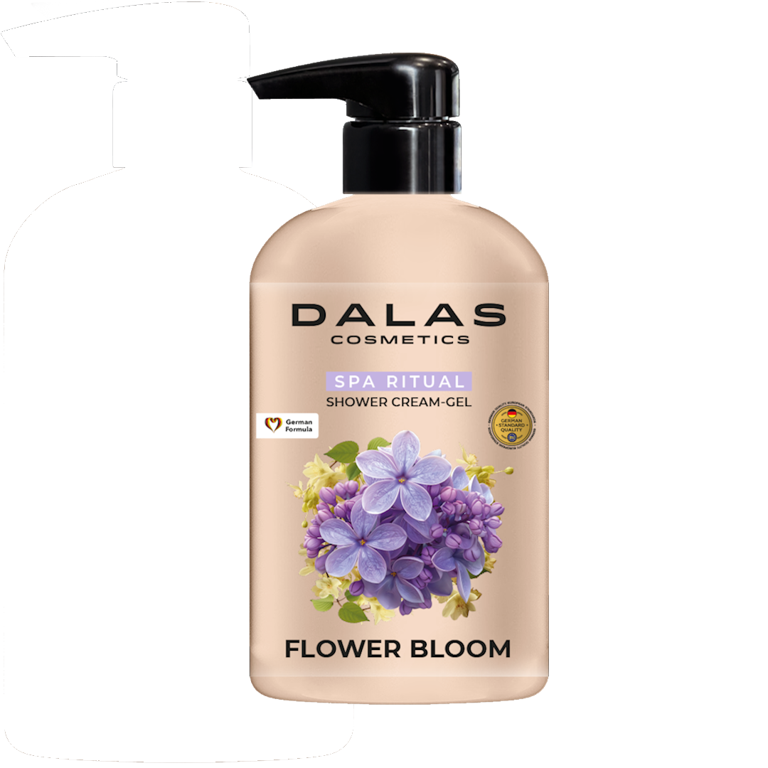 Крем-гель д/душа DALAS COSMETICS 550мл Flower Bloom - Сleber