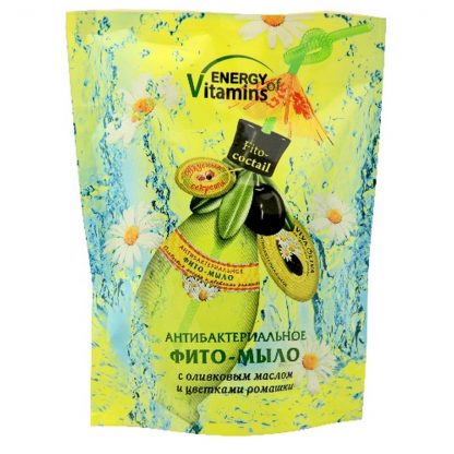 Жидкое мыло запаска Energy of Vitamins 450мл Антибактериальное 1