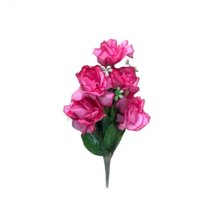 Floare artificiala trandafir 5buc 1