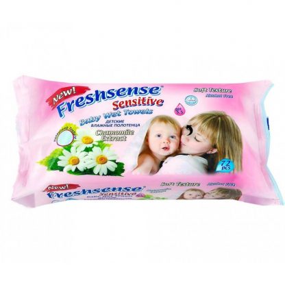 Влажные салфетки Freshsense 72шт Baby Sensitive 1